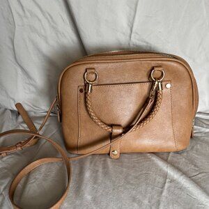 Cute brown vegan leather Madison West Bag